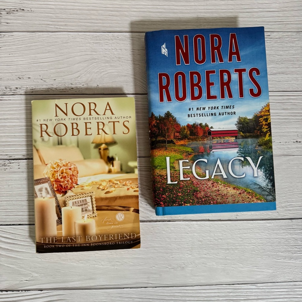 Book Set - Legacy and The Last Boyfriend By Nora Roberts